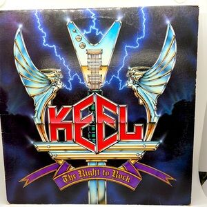 Keel Right to Rock Album Vinyl Record VTG